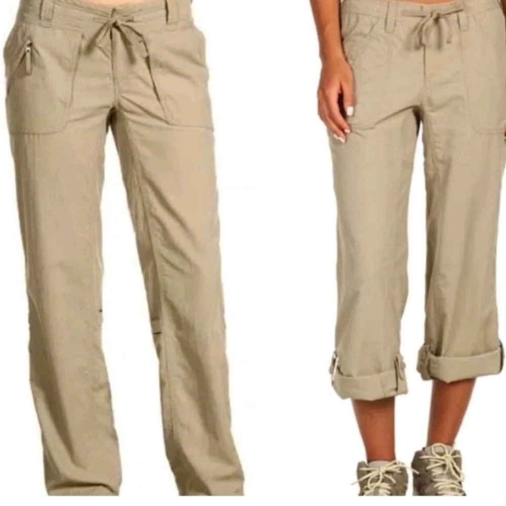 The North Face Women's Horizon Tempest Roll Up Pants in Tan Size 6R